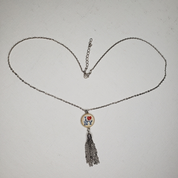 I Love NY handmade by Jennyvi Necklace NWOT - Picture 2 of 4